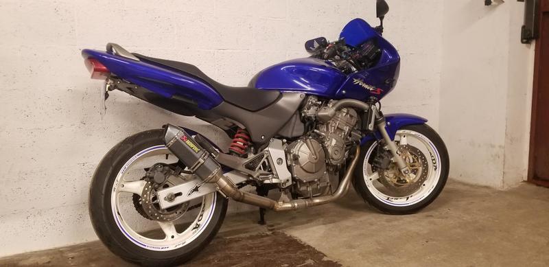 Honda Hornet 600 s honda bleu 0600 678