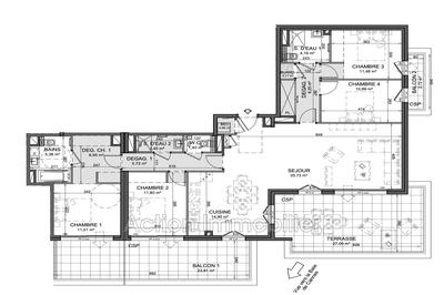 Appartement - 157 m² - 5 pièces