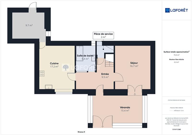 Maison - 92 m² - 4 pièces