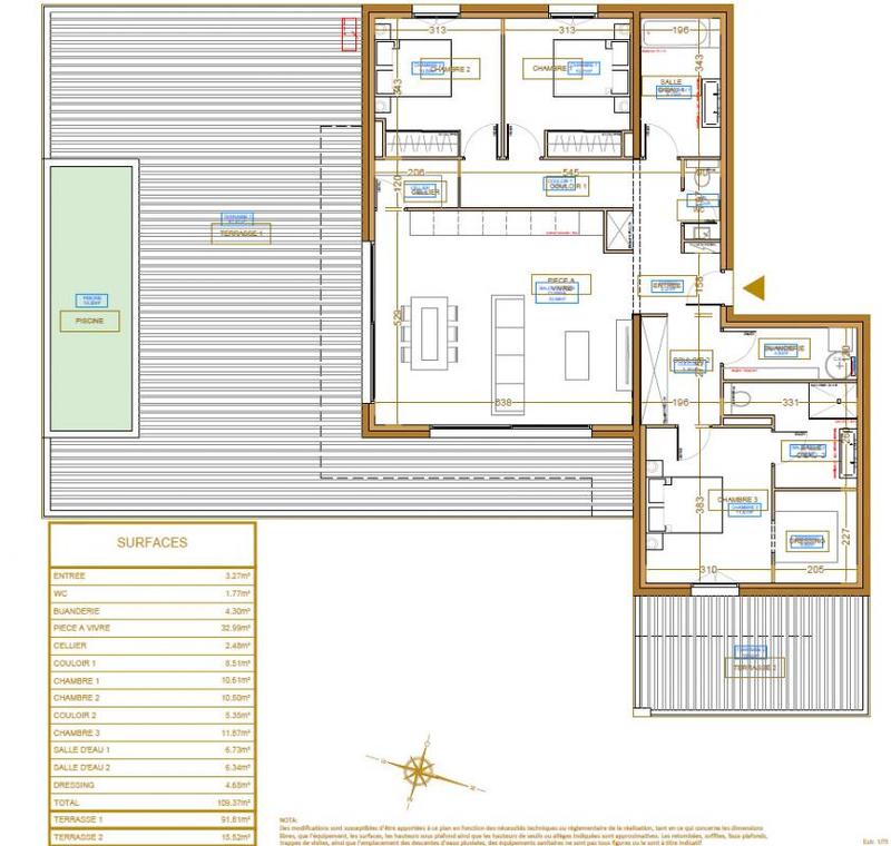 Appartement - 109 m² - 4 pièces