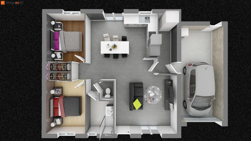 Maison - 70 m² - 3 pièces