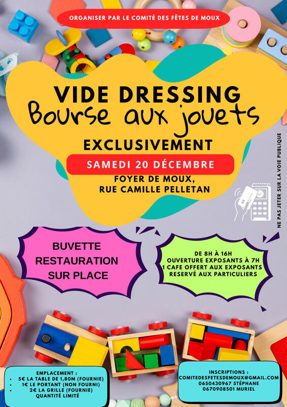 Bourse aux jouets - vide dressing