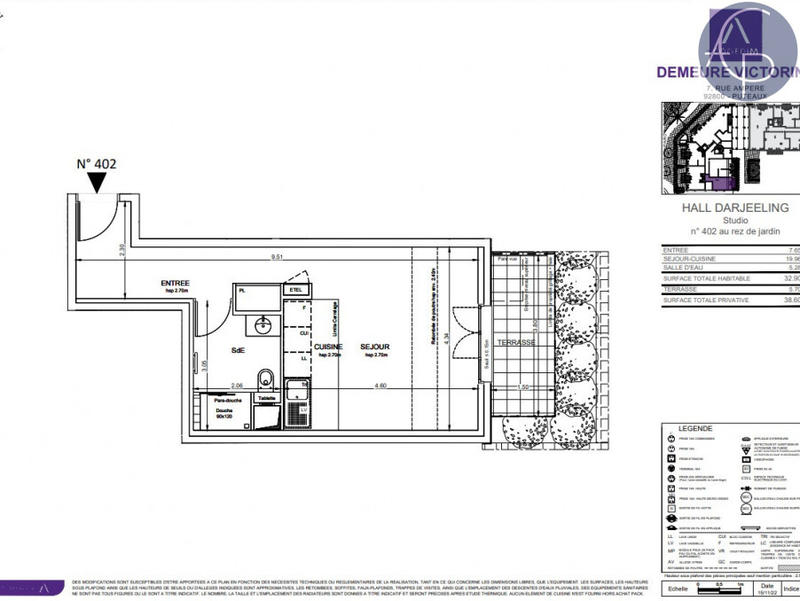 Appartement - 33 m² - 1 pièce
