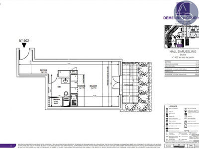 Appartement - 33 m² - 1 pièce