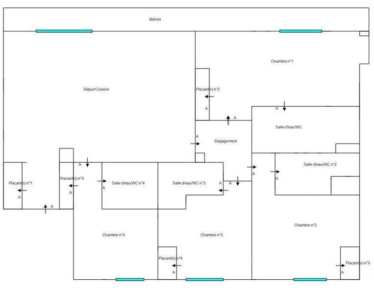 Appartement - 101 m² - 5 pièces