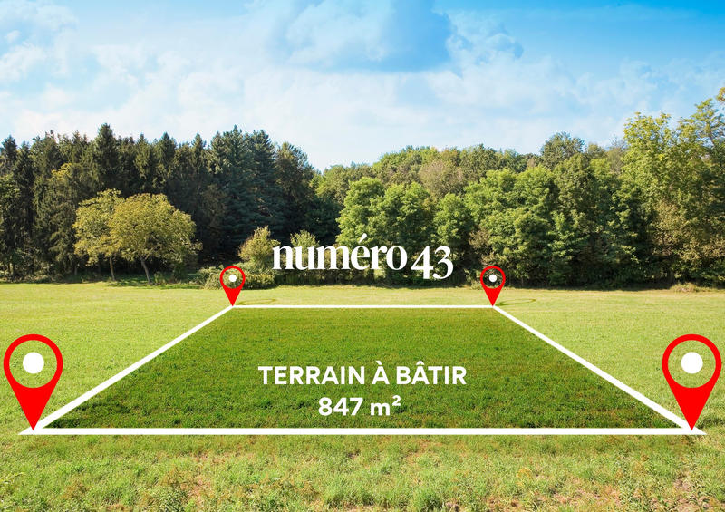 Terrain - 847 m²