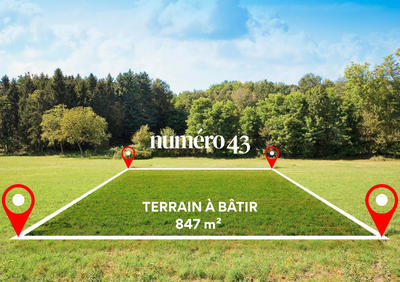 Terrain - 847 m²