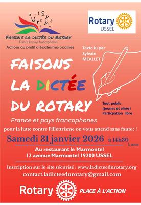 Faisons la dictée du Rotary