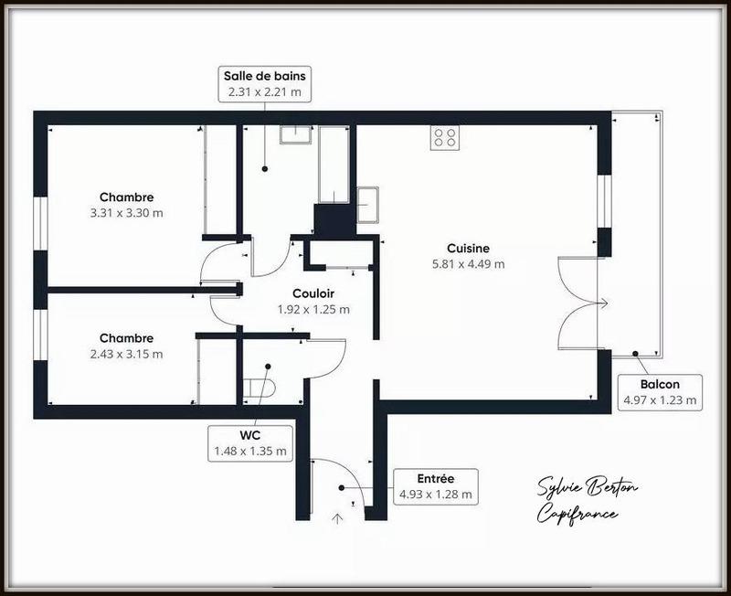 Appartement - 66 m² - 3 pièces