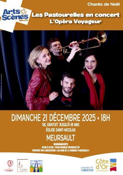 Festival "Arts et Scènes de Côte-d'Or" - Concert de Noël "Les Pastourelles en concert, l'Opéra voyageur"