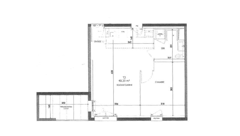 Appartement - 40 m² - 2 pièces