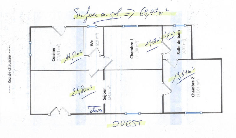 Maison - 70 m² - 3 pièces