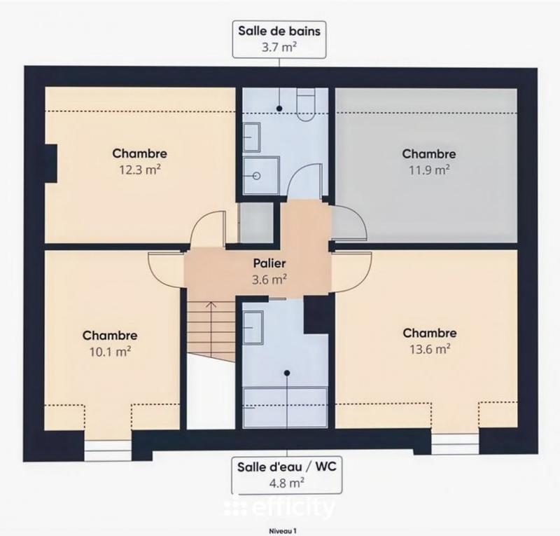 Maison traditionnelle - 110 m² - 6 pièces