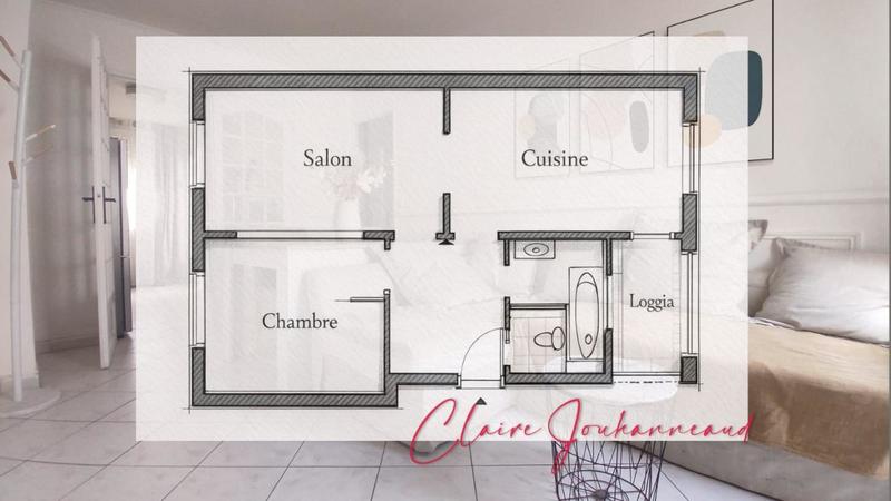 Appartement - 37 m² - 2 pièces