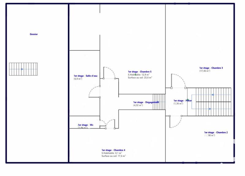 Maison de village - 180 m² - 6 pièces