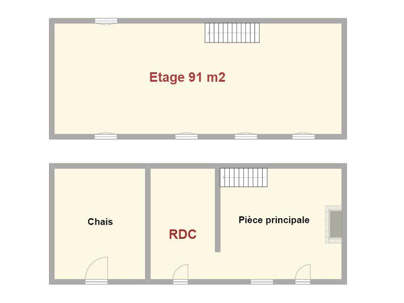 Maison - 174 m² - 3 pièces