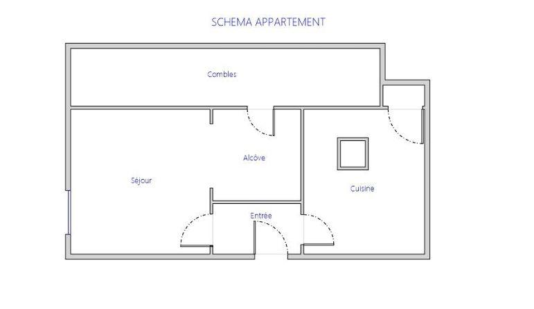 Appartement - 27 m² - 2 pièces