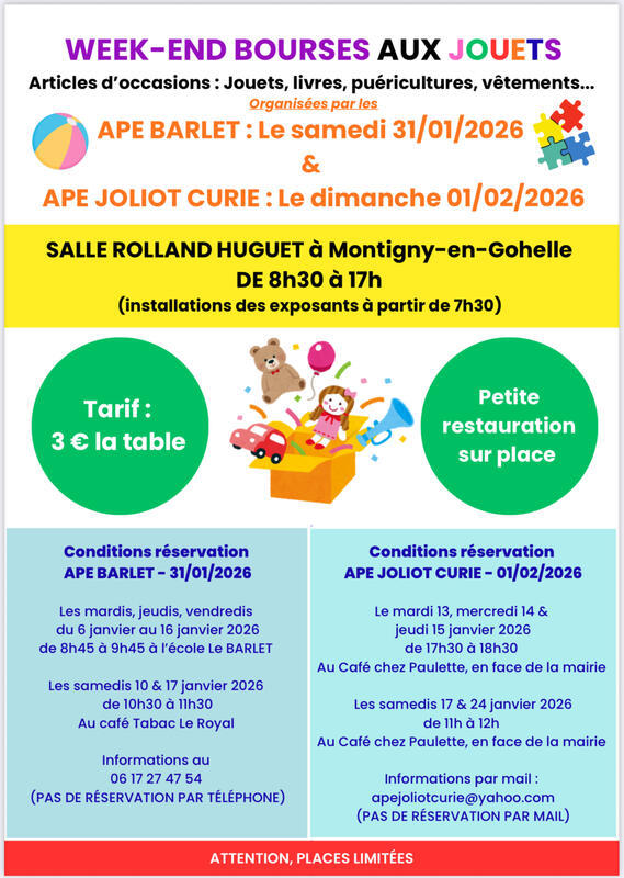 Bourse aux jouets et vêtements