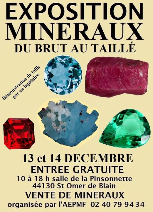 Exposition de Mineraux du brut à la pierre taillée