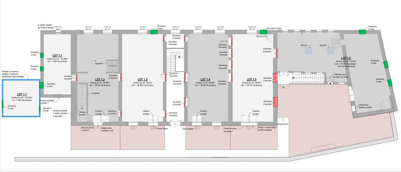 Appartement - 140 m² - 3 pièces