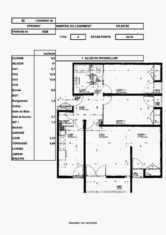 Appartement - 75 m² - 4 pièces