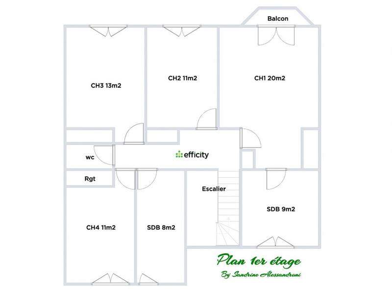 Maison - 200 m² - 9 pièces