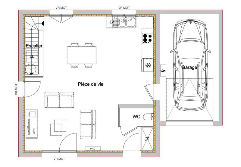 Maison - 85 m² - 4 pièces