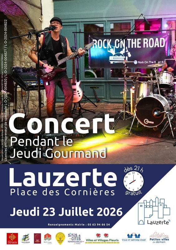 Concert du groupe Rock on the Road lors du Jeudi Gourmand