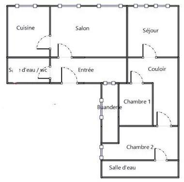 Appartement - 99 m² - 4 pièces