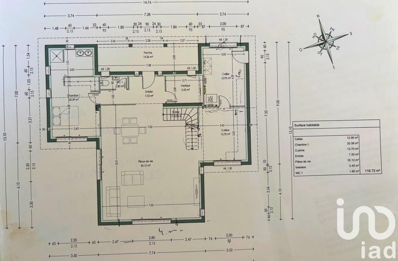 Maison - 167 m² - 5 pièces