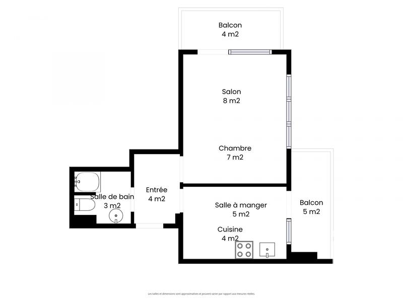 Appartement - 34 m² - 1 pièce