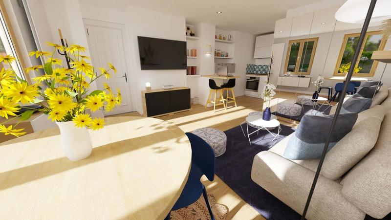 Studio - 25 m² - 1 pièce