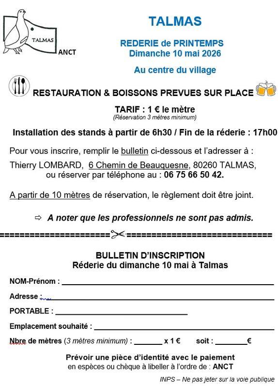 Réderie de printemps