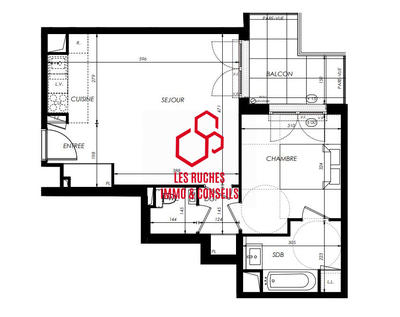 Appartement - 48 m² - 2 pièces