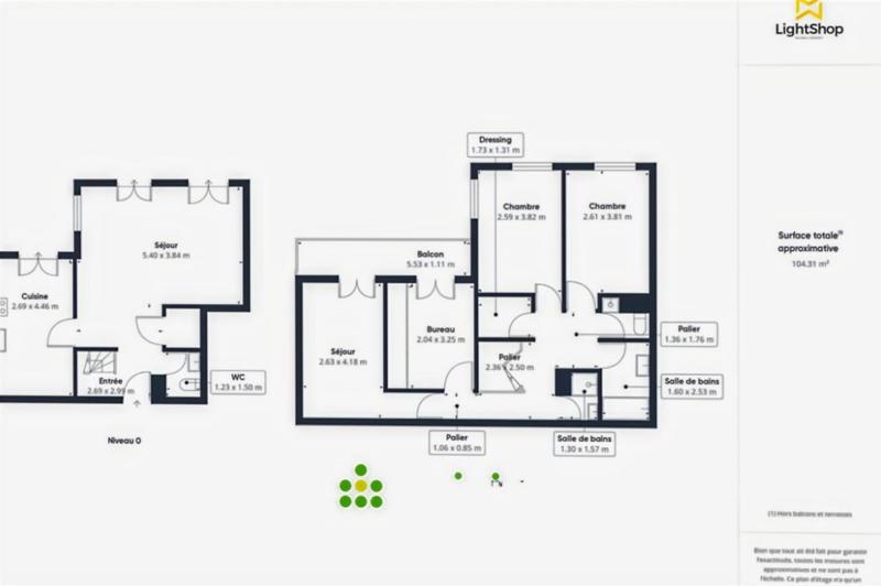 Appartement - 101 m² - 5 pièces