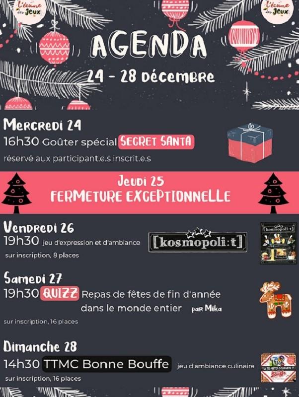 La fin d'année à l'Ecume des jeux