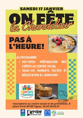 Les Mom’ents en Familles à Figeac, « la Chandeleur pas à l’heure »