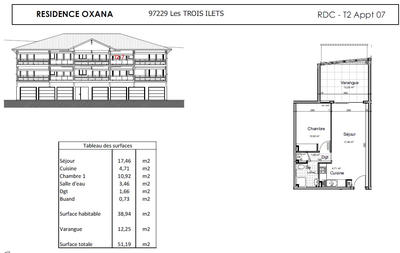 Appartement - 39 m² - 2 pièces