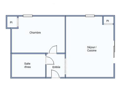 Appartement - 37 m² - 2 pièces