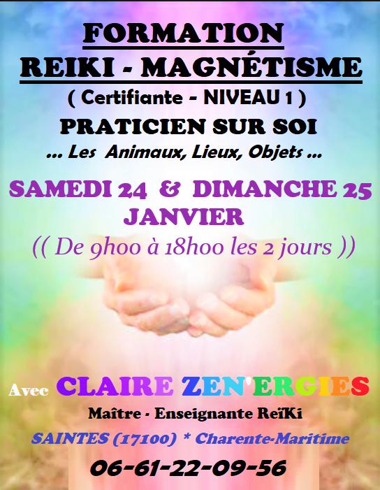 Formation certifiante Reiki - Niveau1 Magnétisme