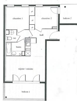 Appartement - 49 m² - 3 pièces