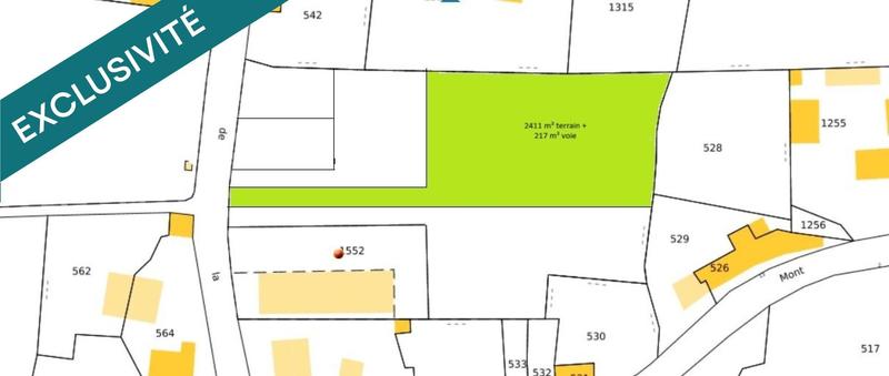 Terrain - 2 628 m²