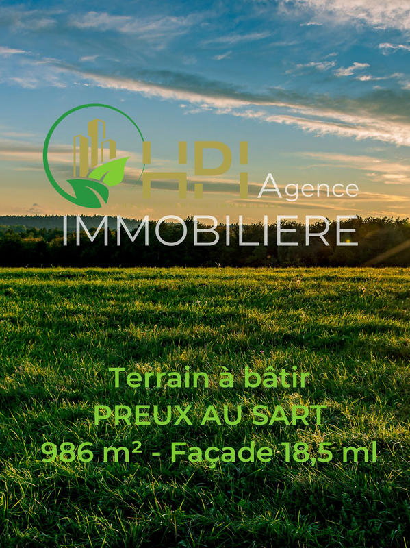 Terrain - 986 m²