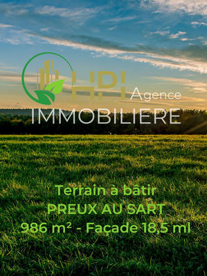 Terrain - 986 m²