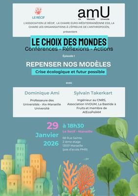 “Repenser nos modèles –  Crise écologique et futur possible”  Quand le monde académique et les citoyens militants oeuvrent ensemble pour tester des modèles alternatifs!