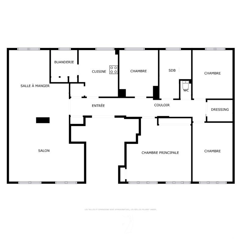 Appartement - 124 m² - 5 pièces