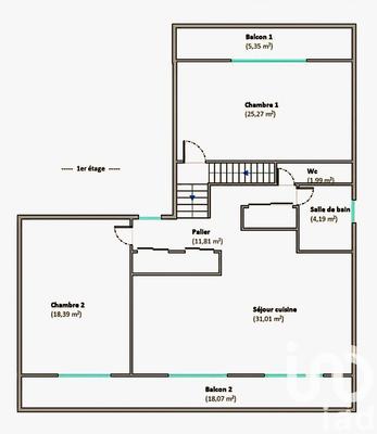 Appartement - 101 m² - 4 pièces