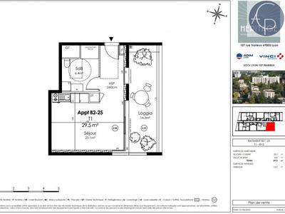 Appartement - 30 m² - 1 pièce