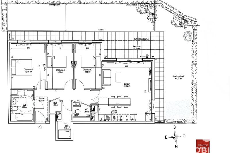Appartement - 81 m² - 4 pièces