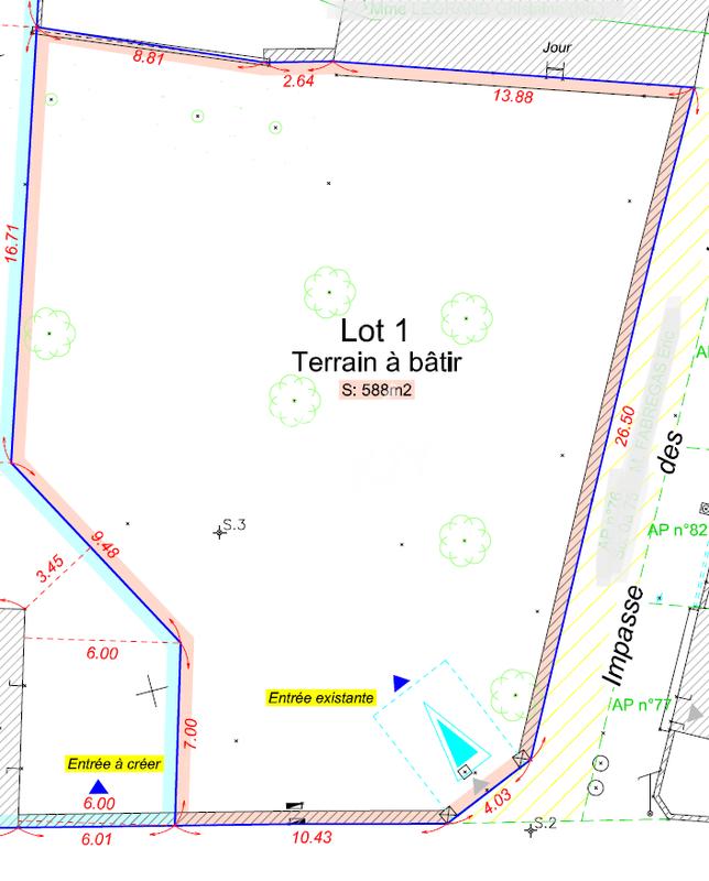 Terrain - 586 m²